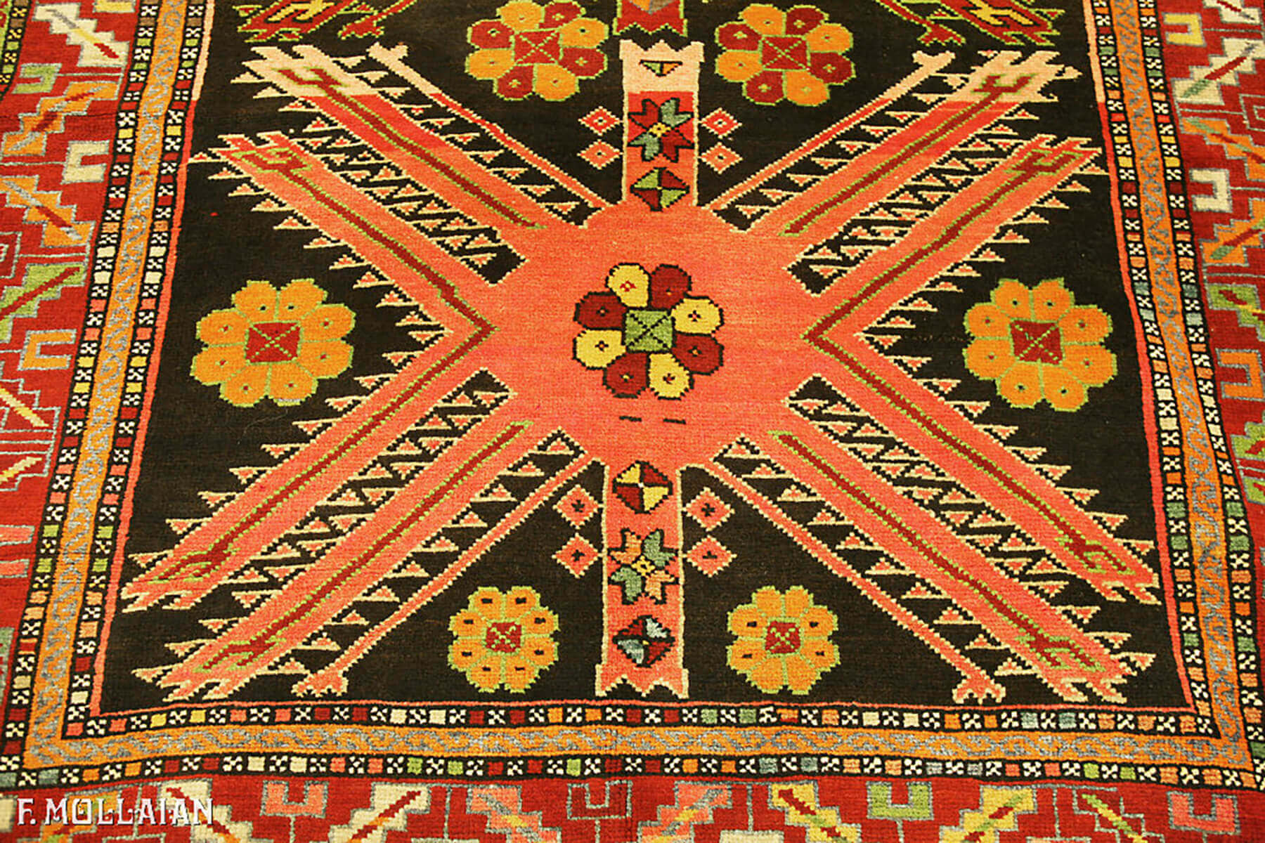 Tapis Caucasien Antique Karabakh (Qarabağ) n°:35702312